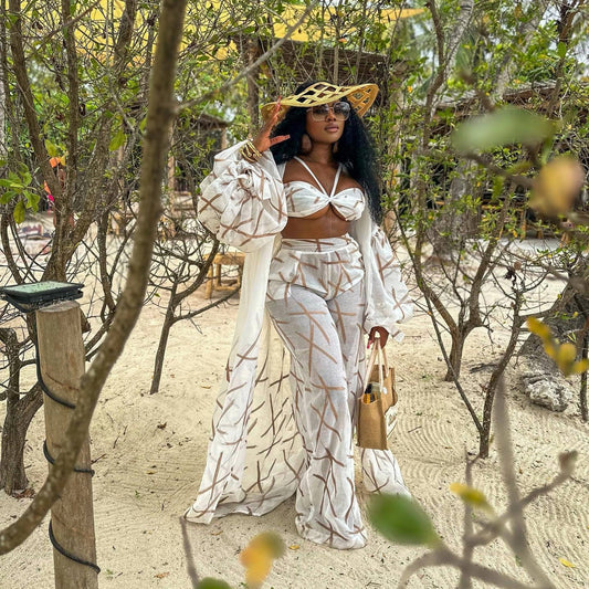 Women's Beach Style Ladies Three-piece
